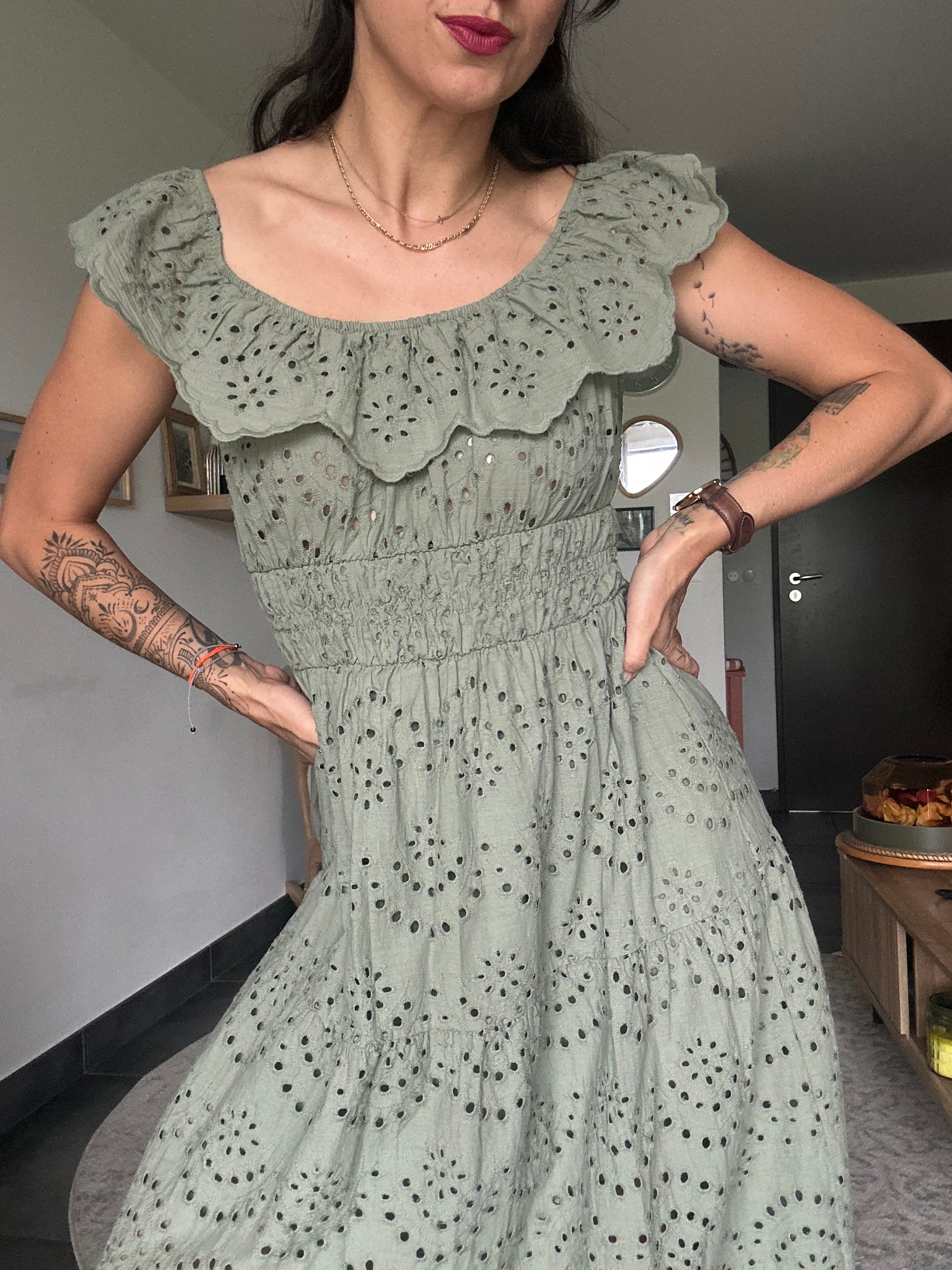 Calie - Robe broderie anglaise