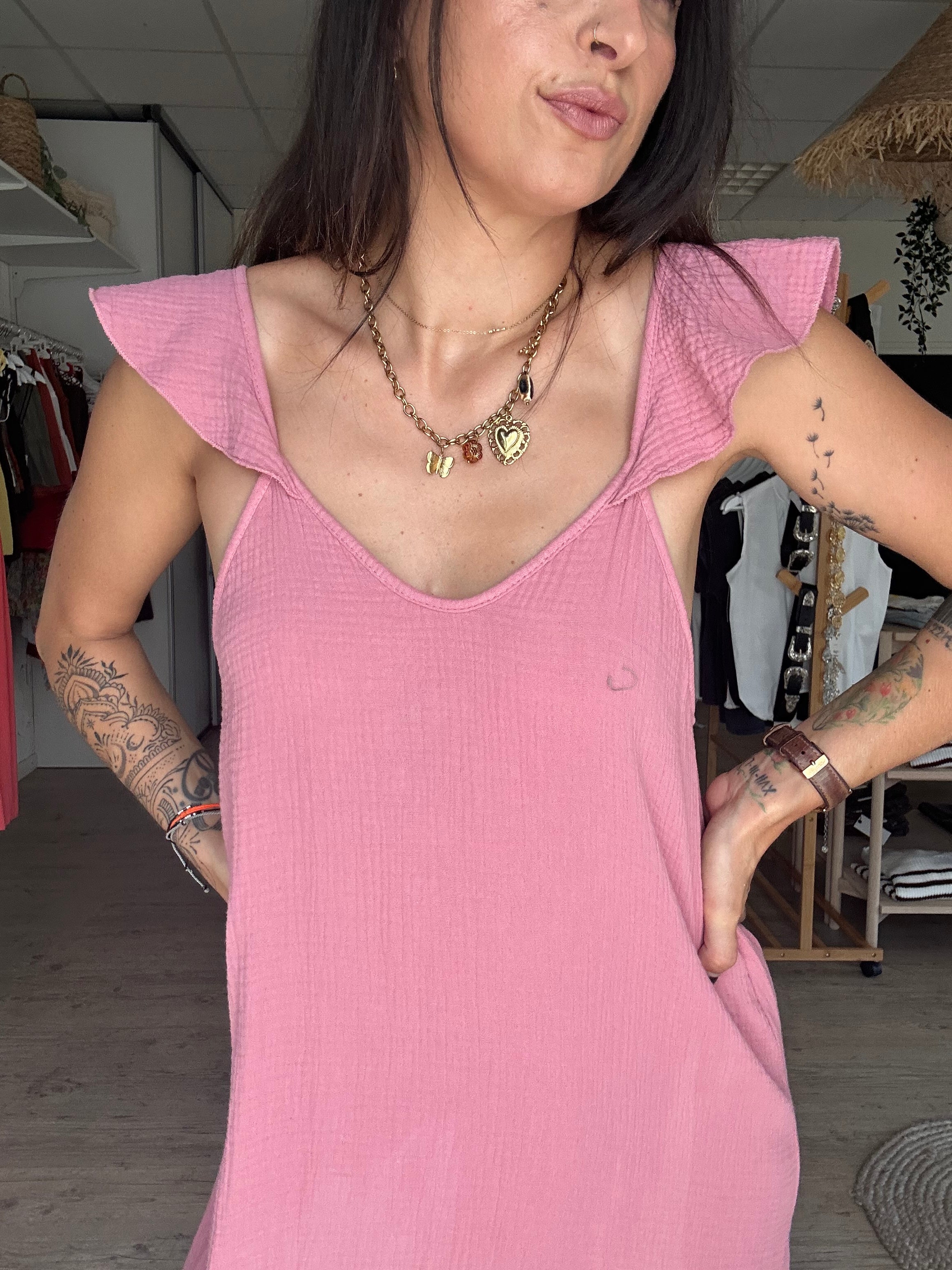 Emma- Robe décolleté V