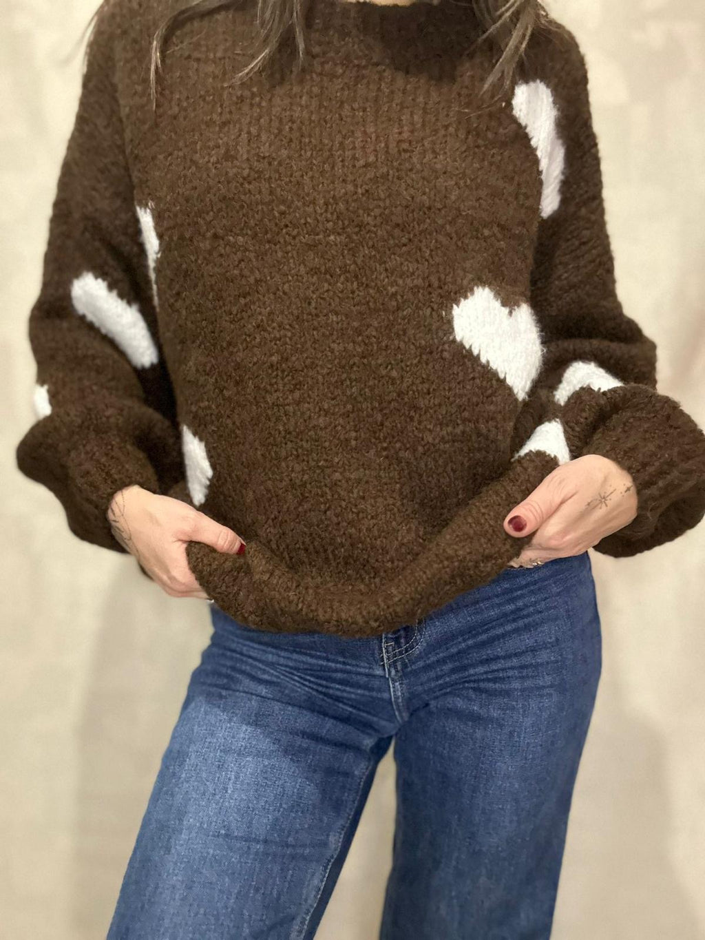 ELIO - PULL DOUDOU  "COEUR"