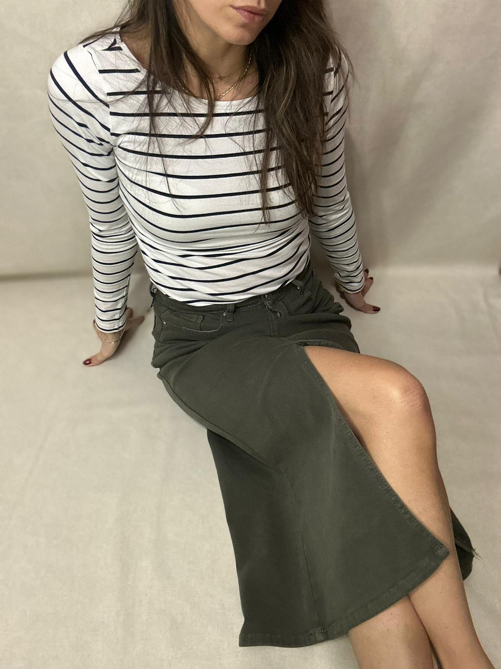 IVY - jupe longue en jeans