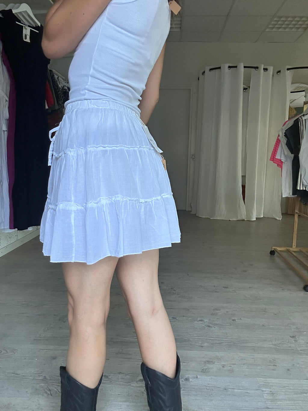 Jupe short blanc