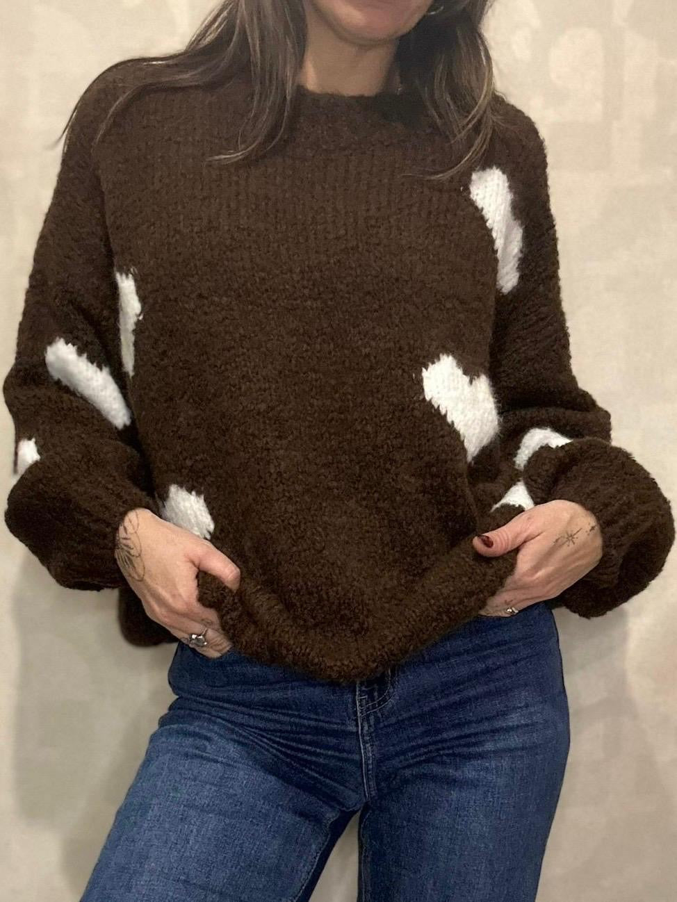 ELIO - PULL DOUDOU  "COEUR"