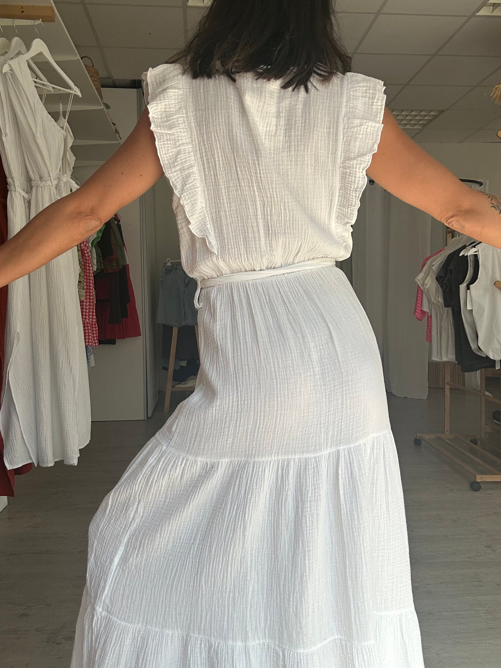 Robe à volant