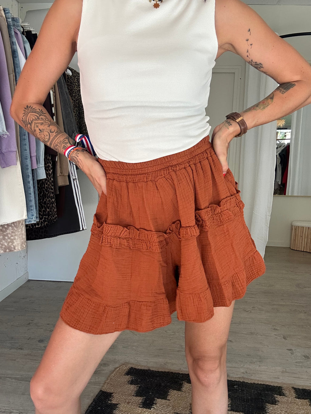 Short effet jupe