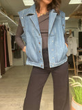 Veste en jean sans manches