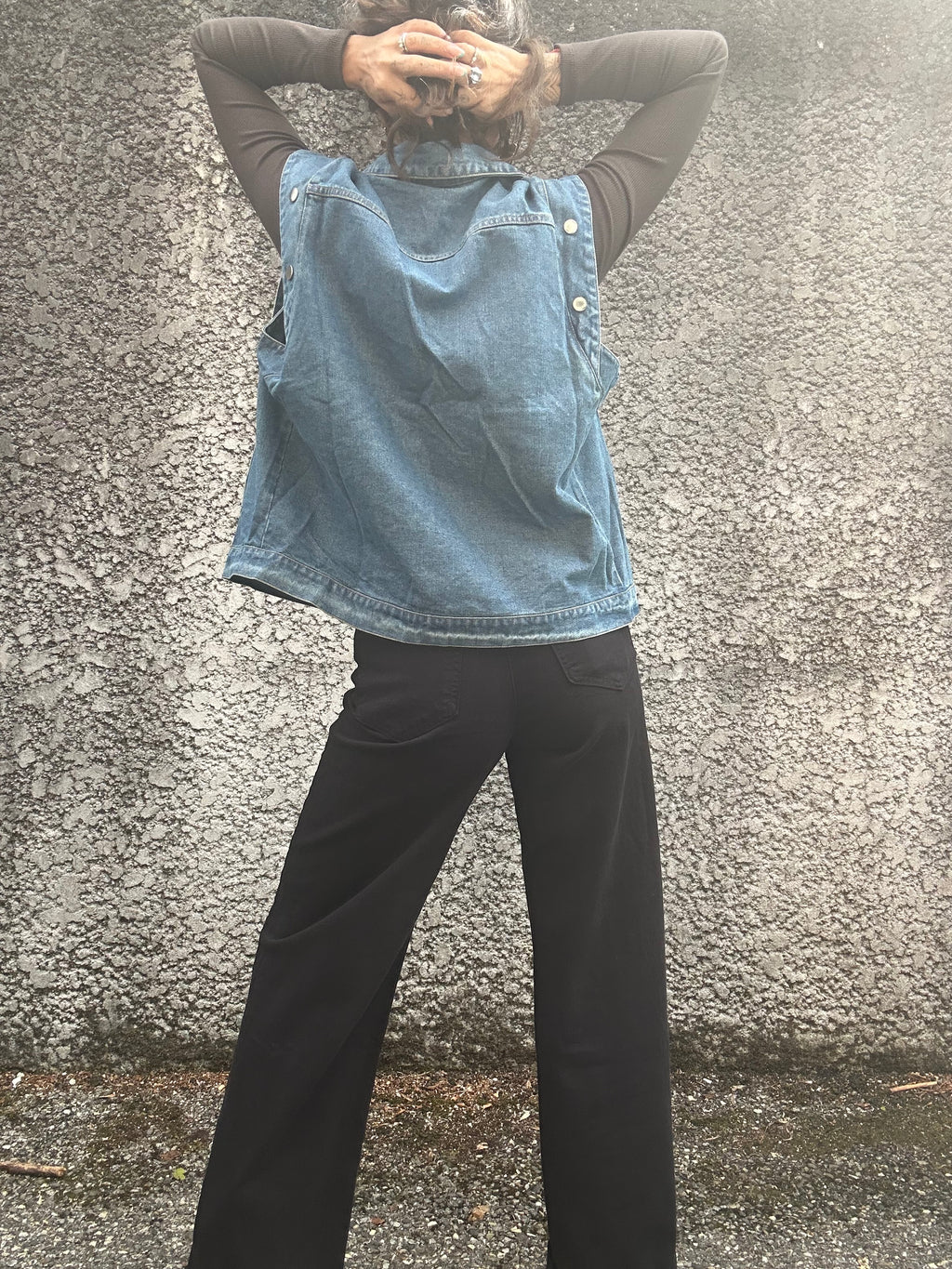 Veste en jean sans manches