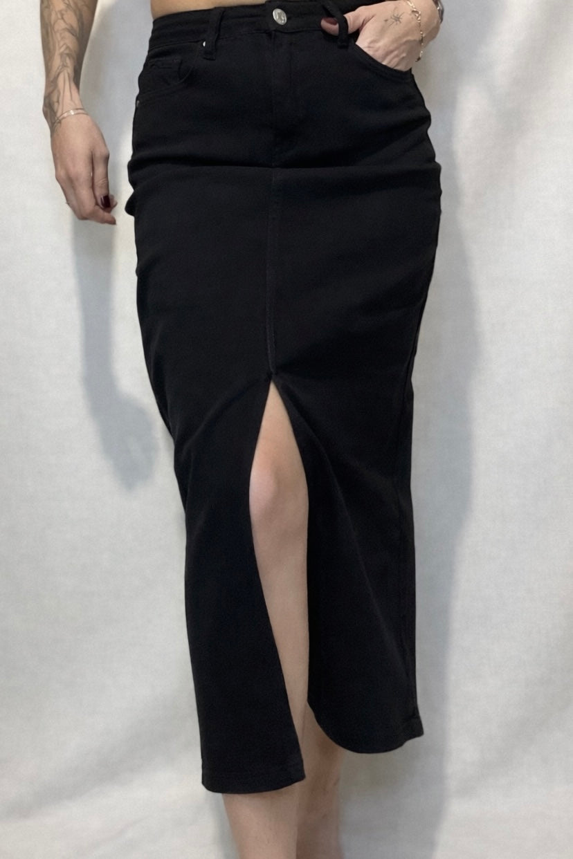 LOU- jupe longue en jeans