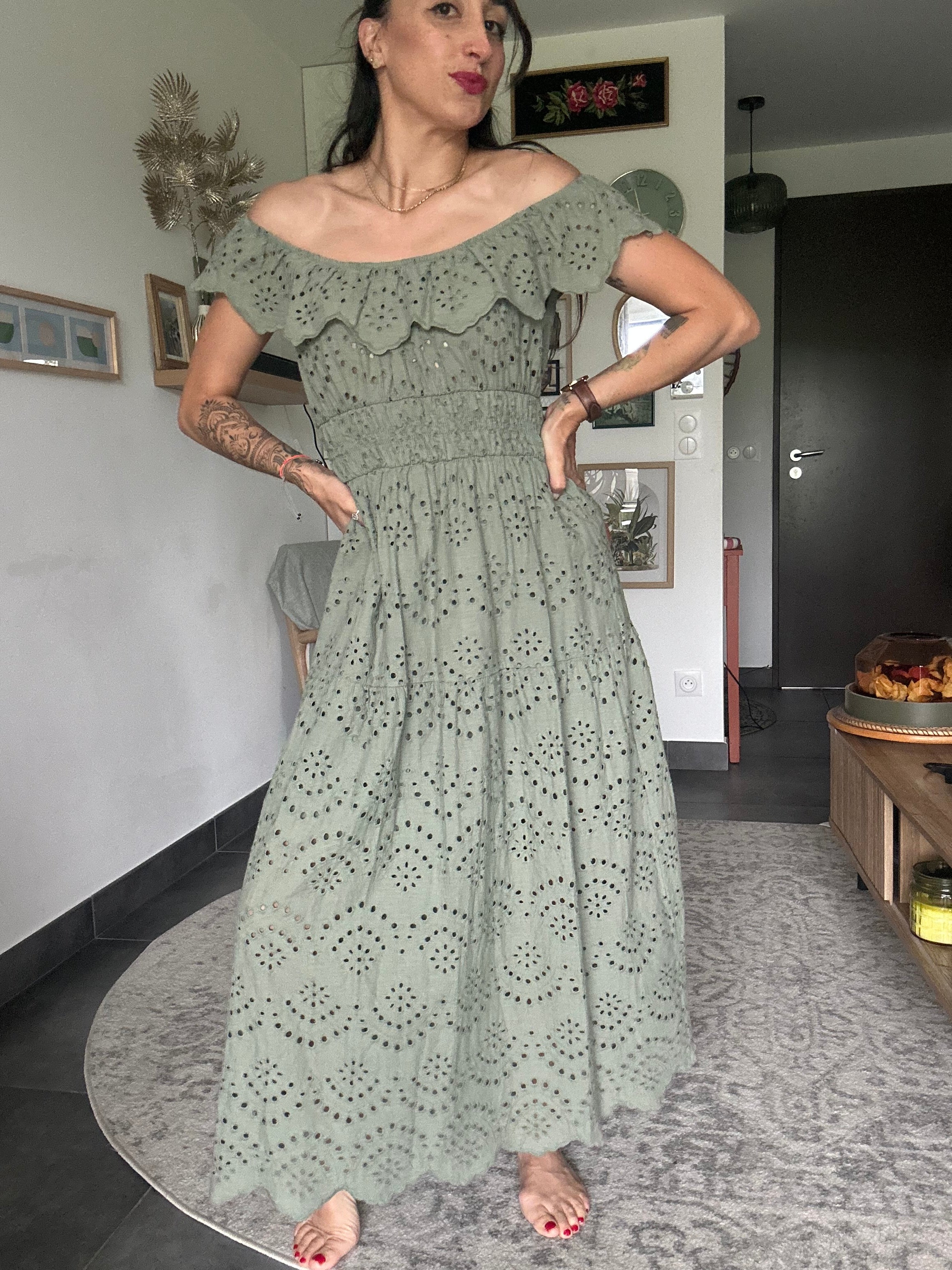 Calie - Robe broderie anglaise