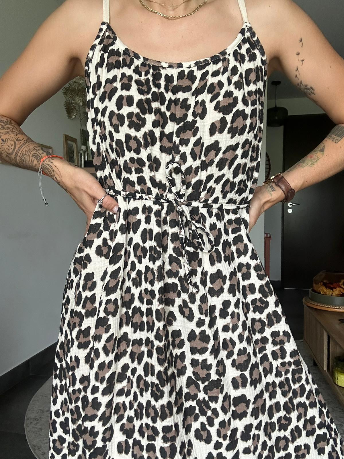 Marianna - Robe longue dos croisé