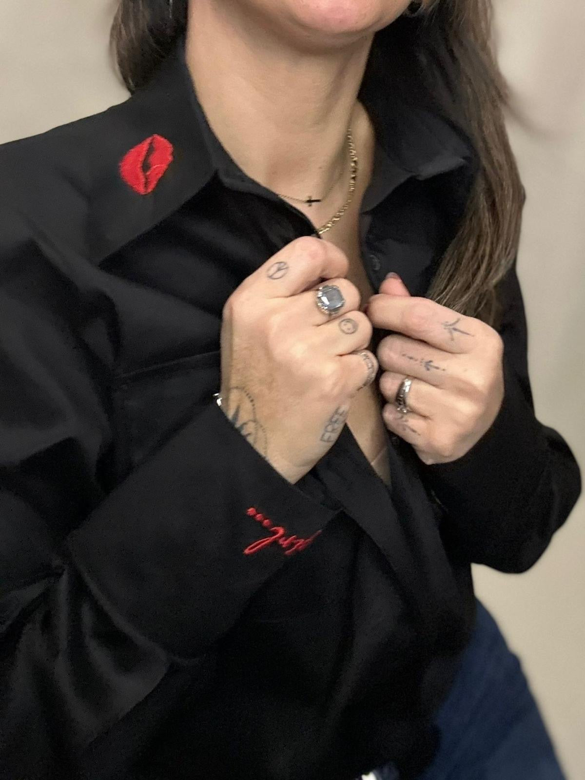 AVA- CHEMISE EN COTON DÉTAIL BRODERIE Bouche & Girl