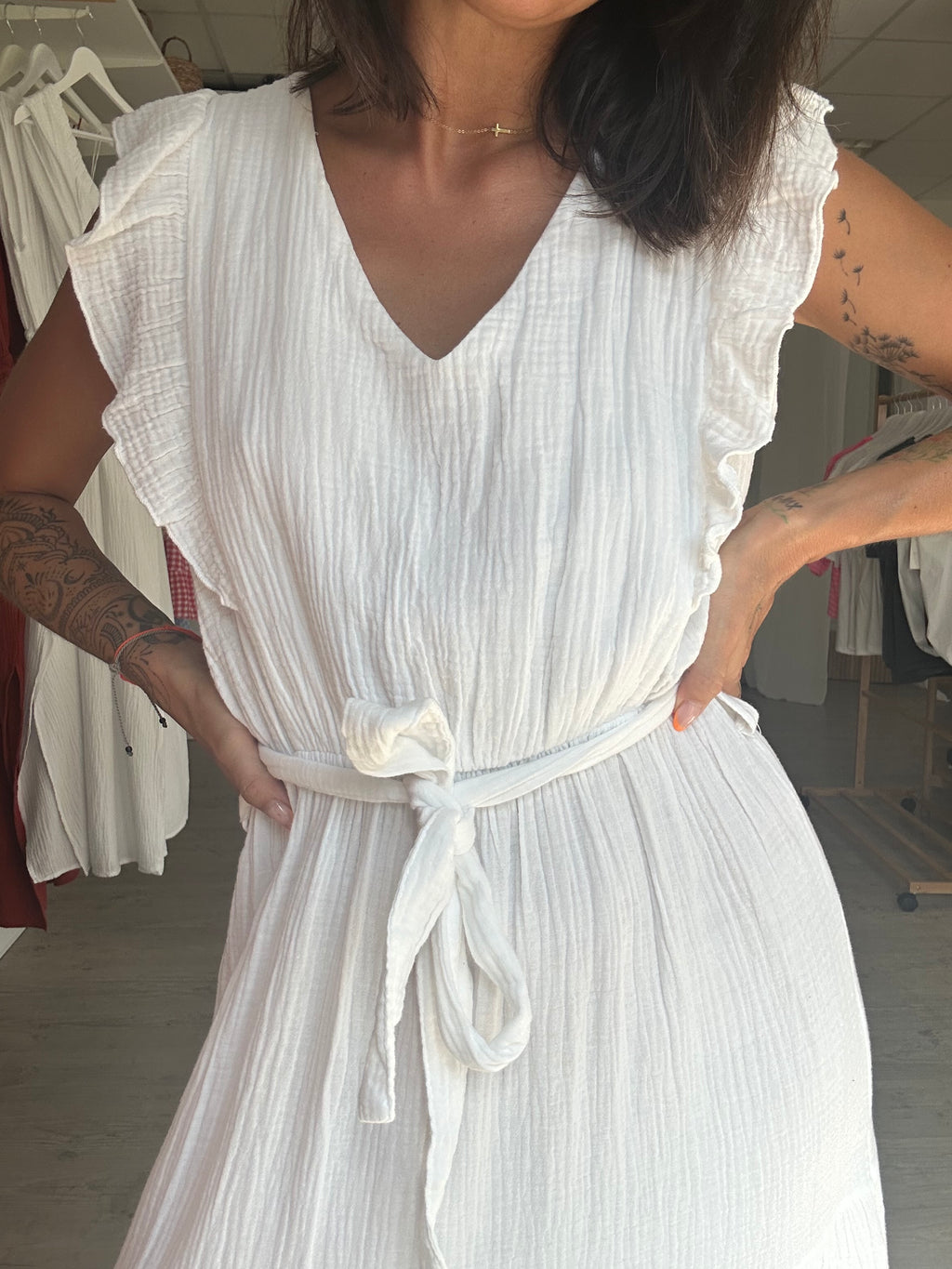 Robe à volant