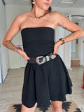 Billie-Robe bustier noir