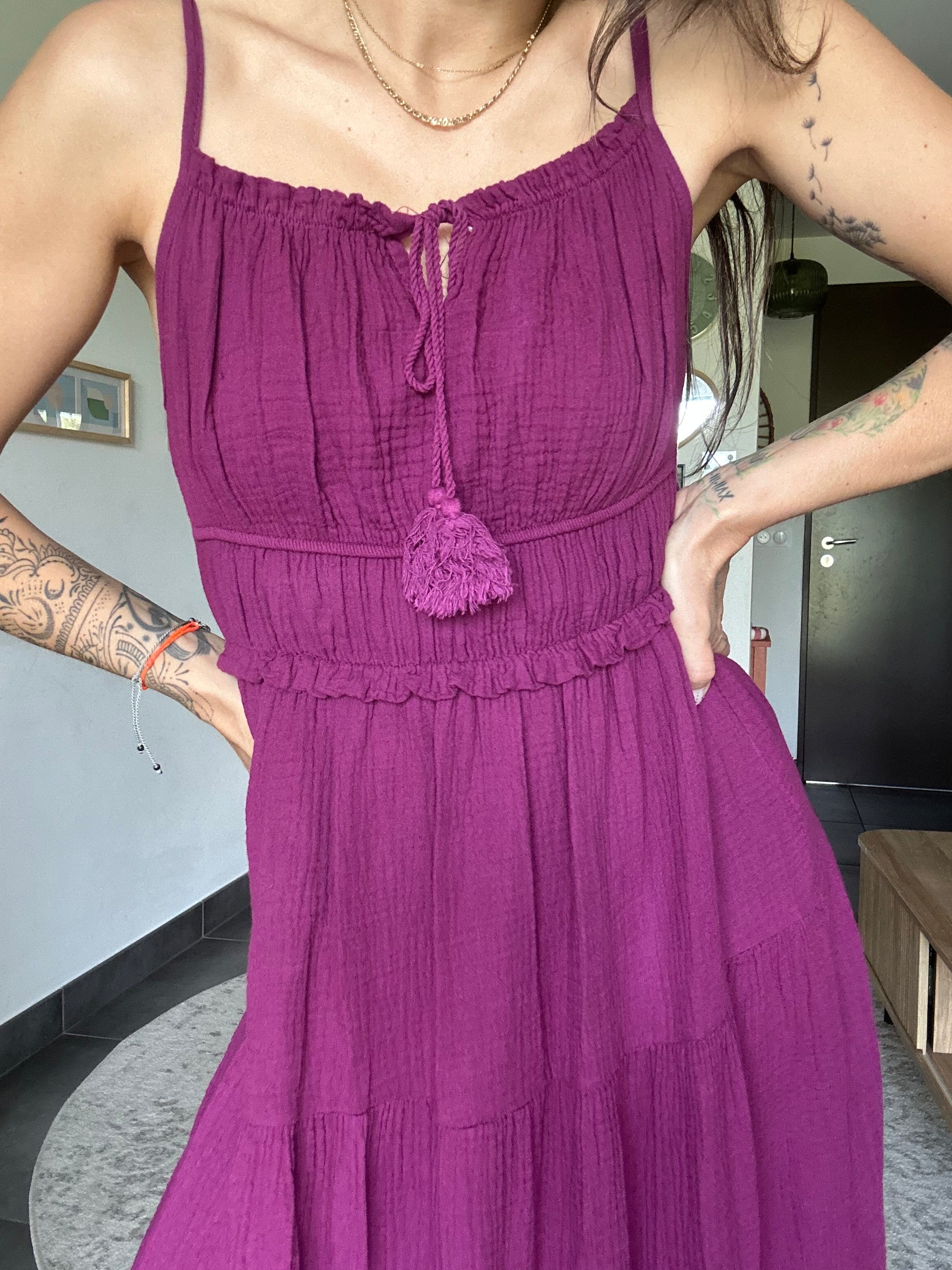 Clara - Robe prune