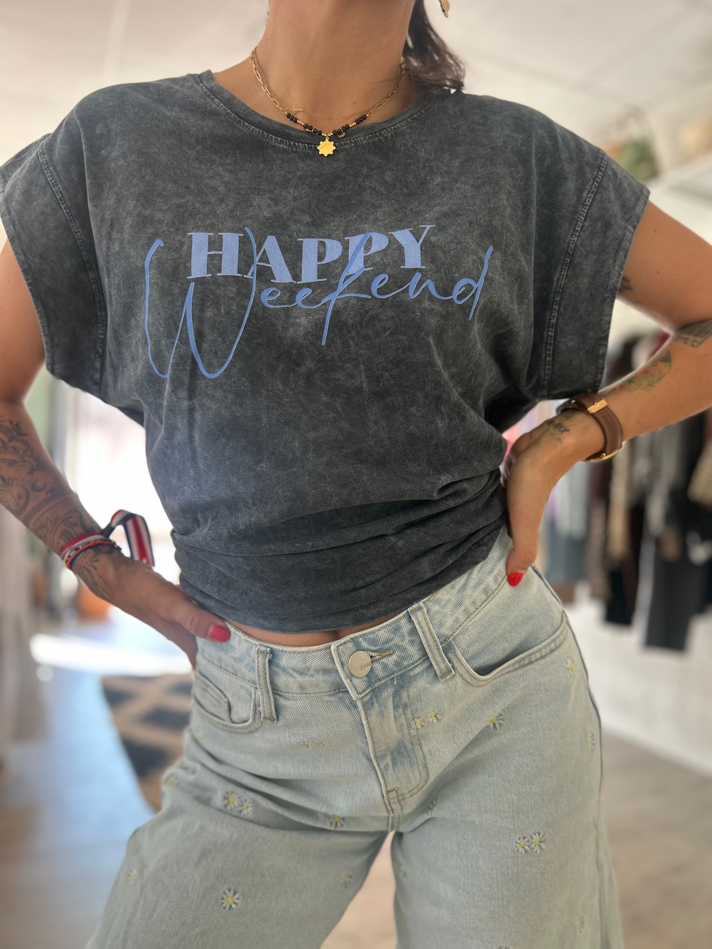 HAPPY VIBES - T-shirt