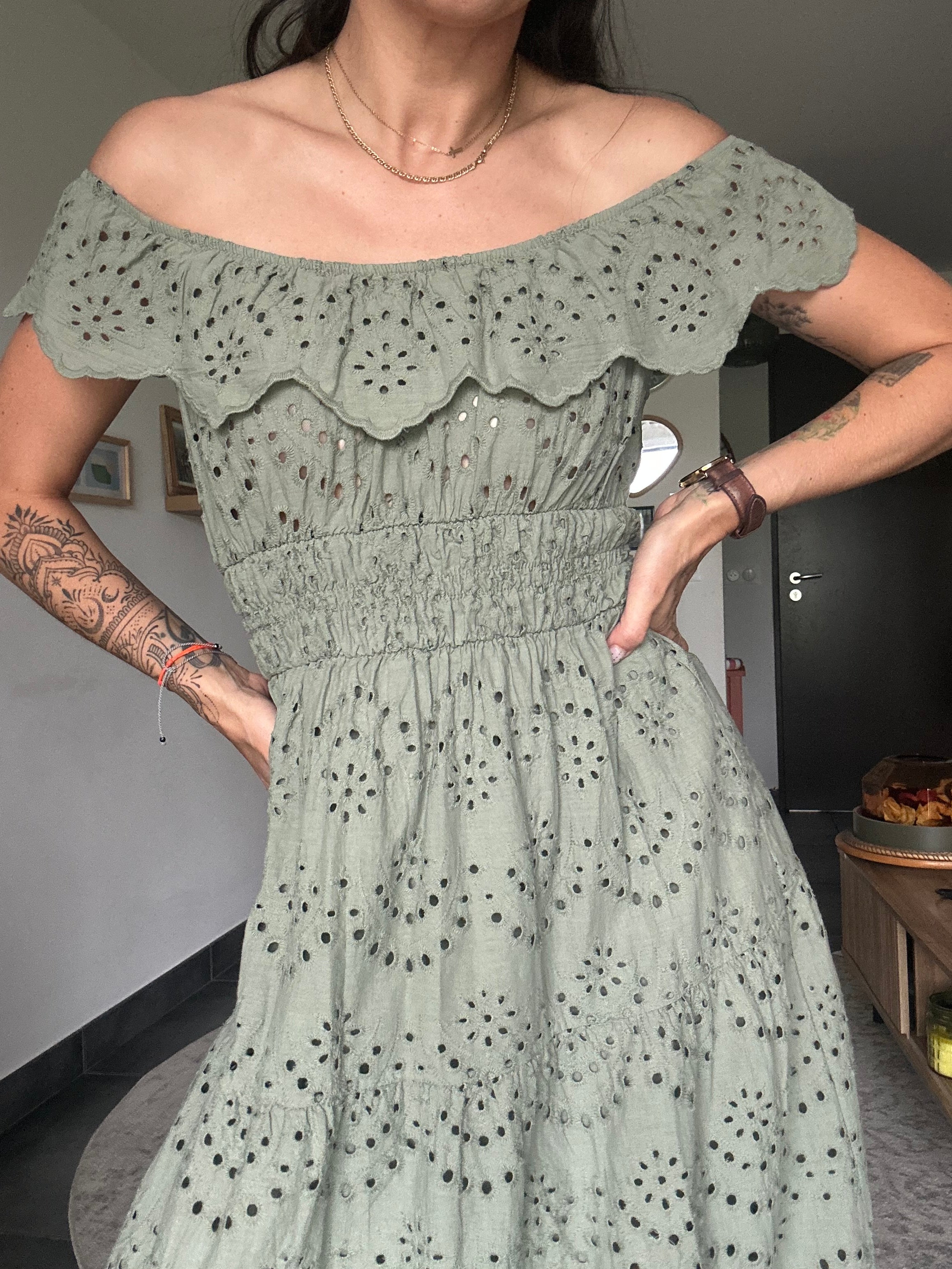 Calie - Robe broderie anglaise