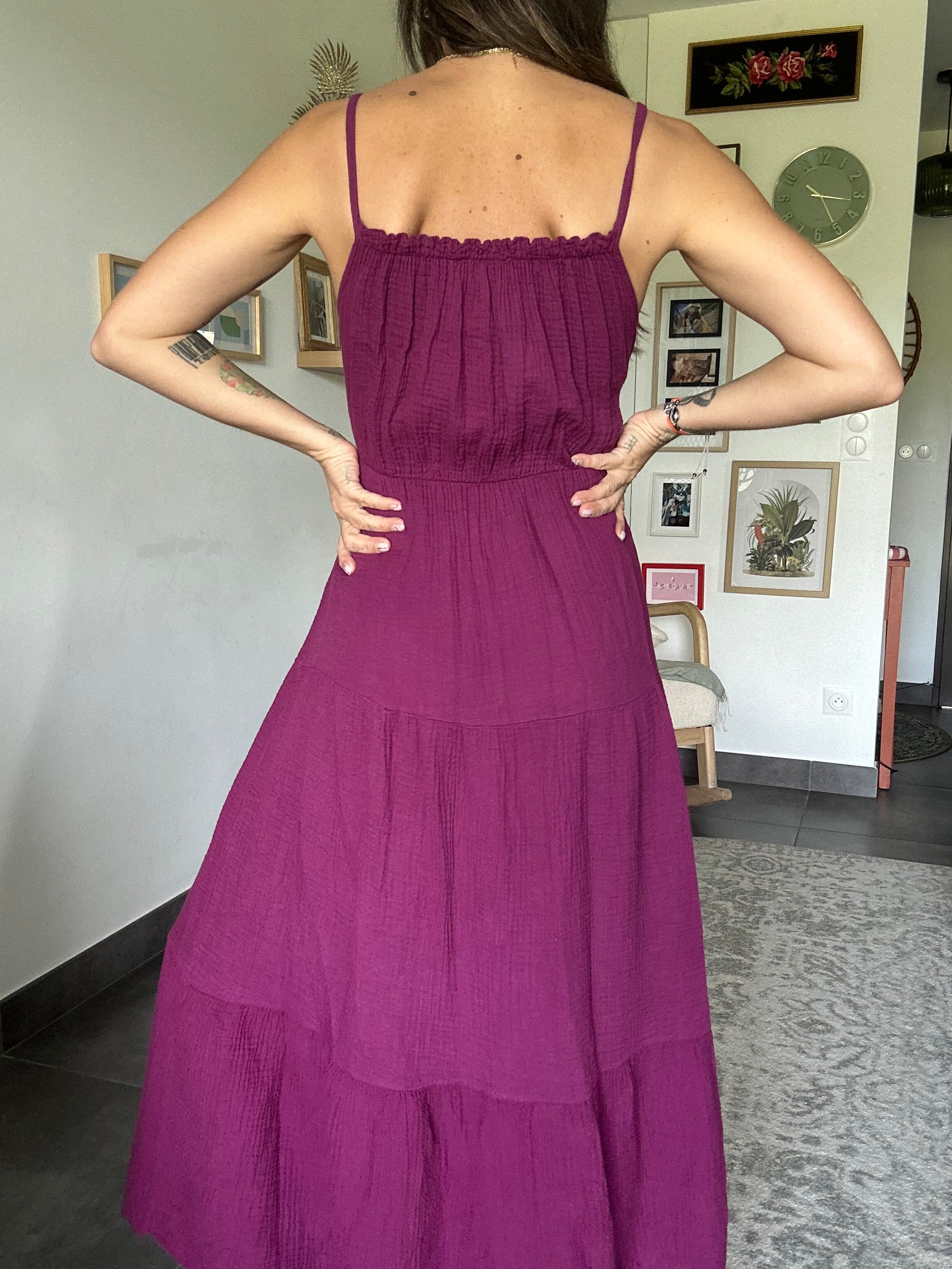Clara - Robe prune