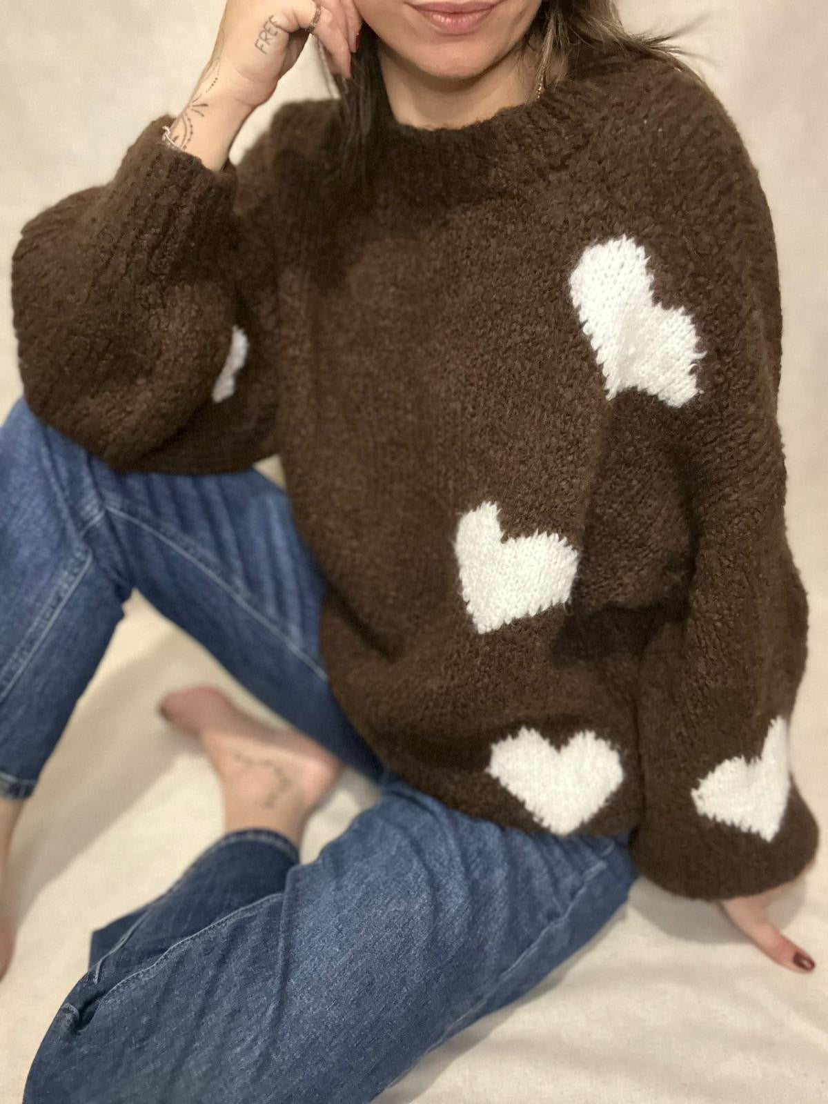 ELIO - PULL DOUDOU  "COEUR"