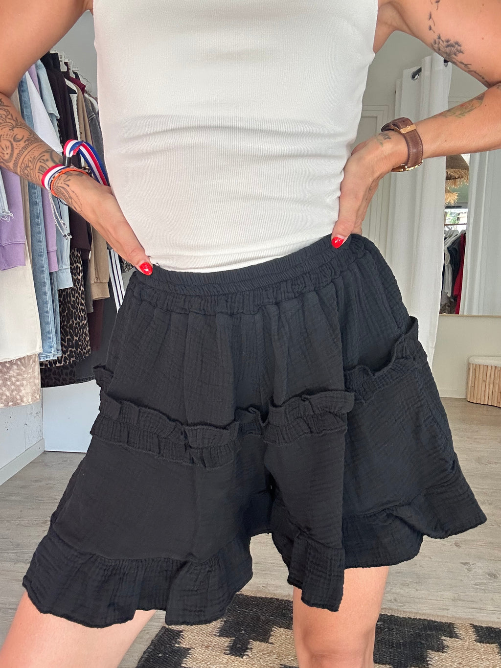 Short effet jupe