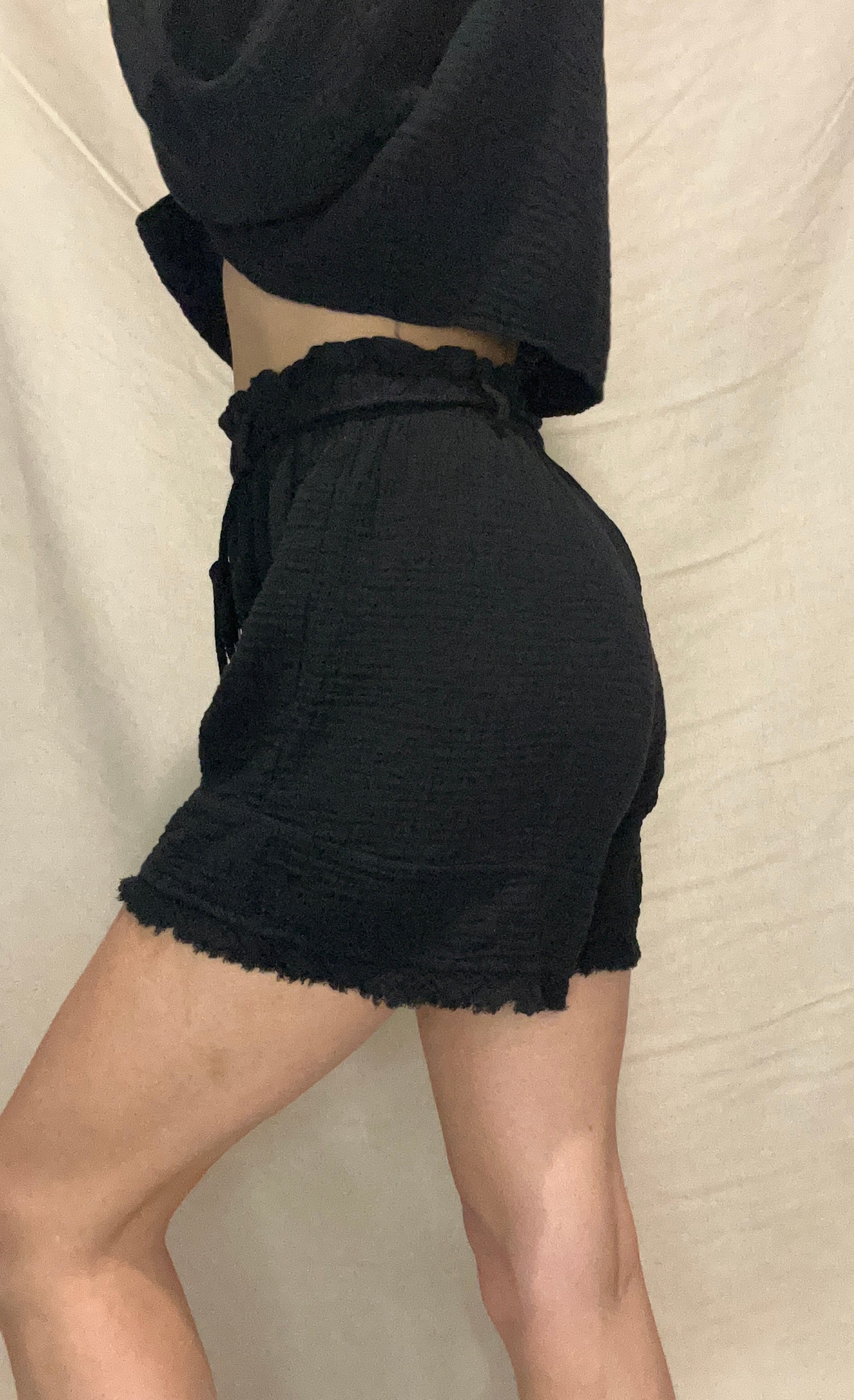 NOA- Ensemble gaze de coton – Noir