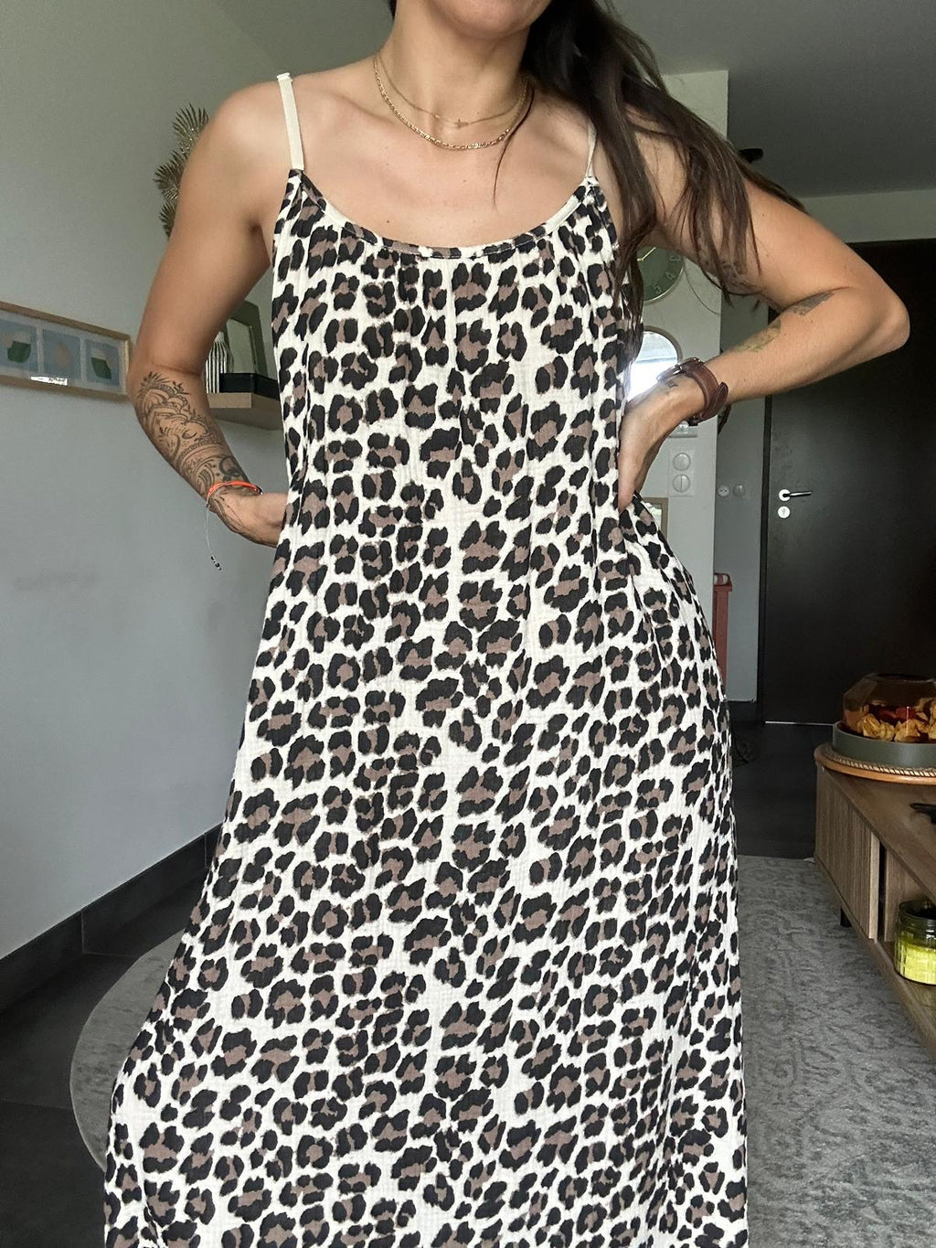 Marianna - Robe longue dos croisé