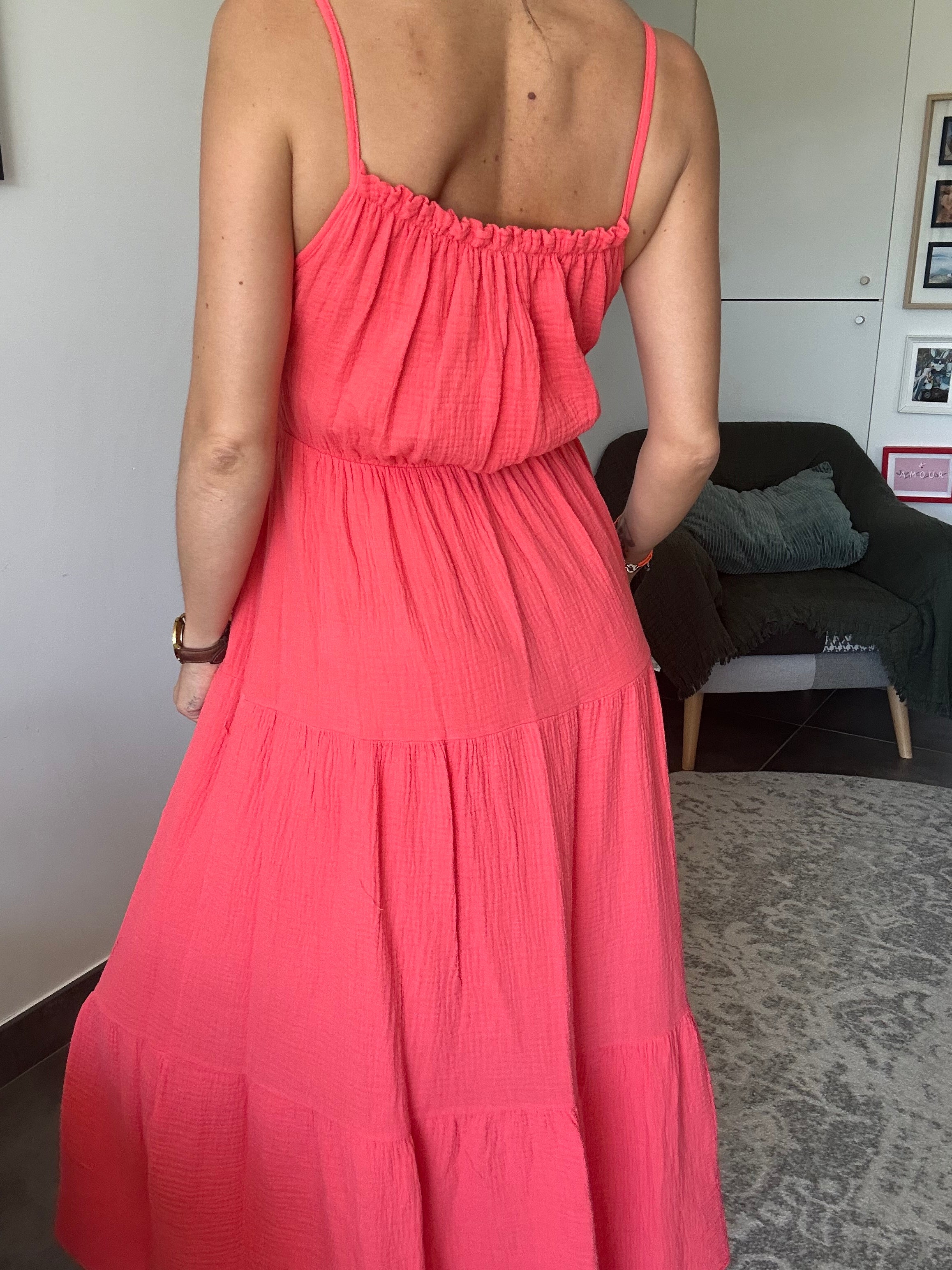 Clara - Robe corail