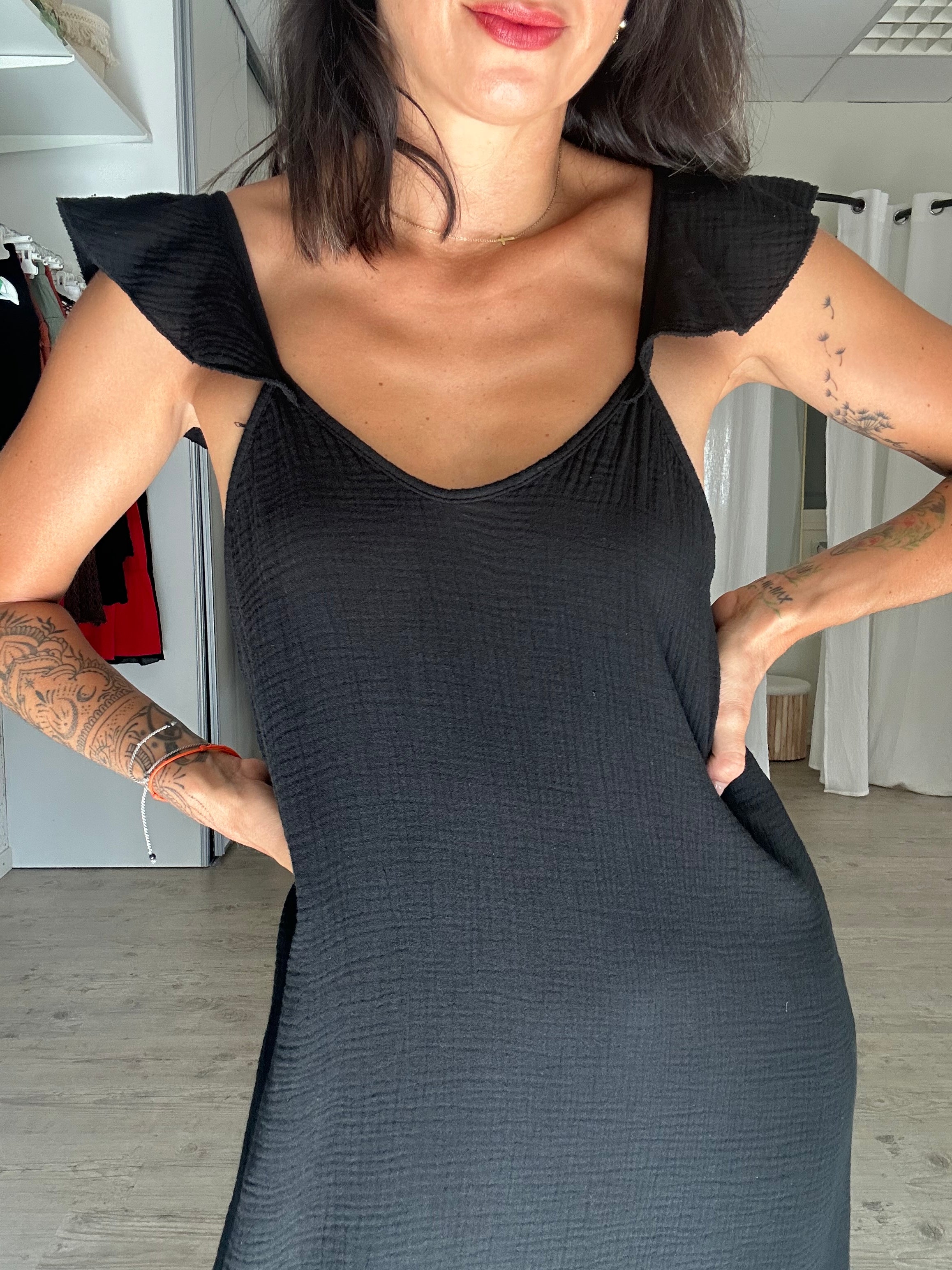 Emma- Robe décolleté V