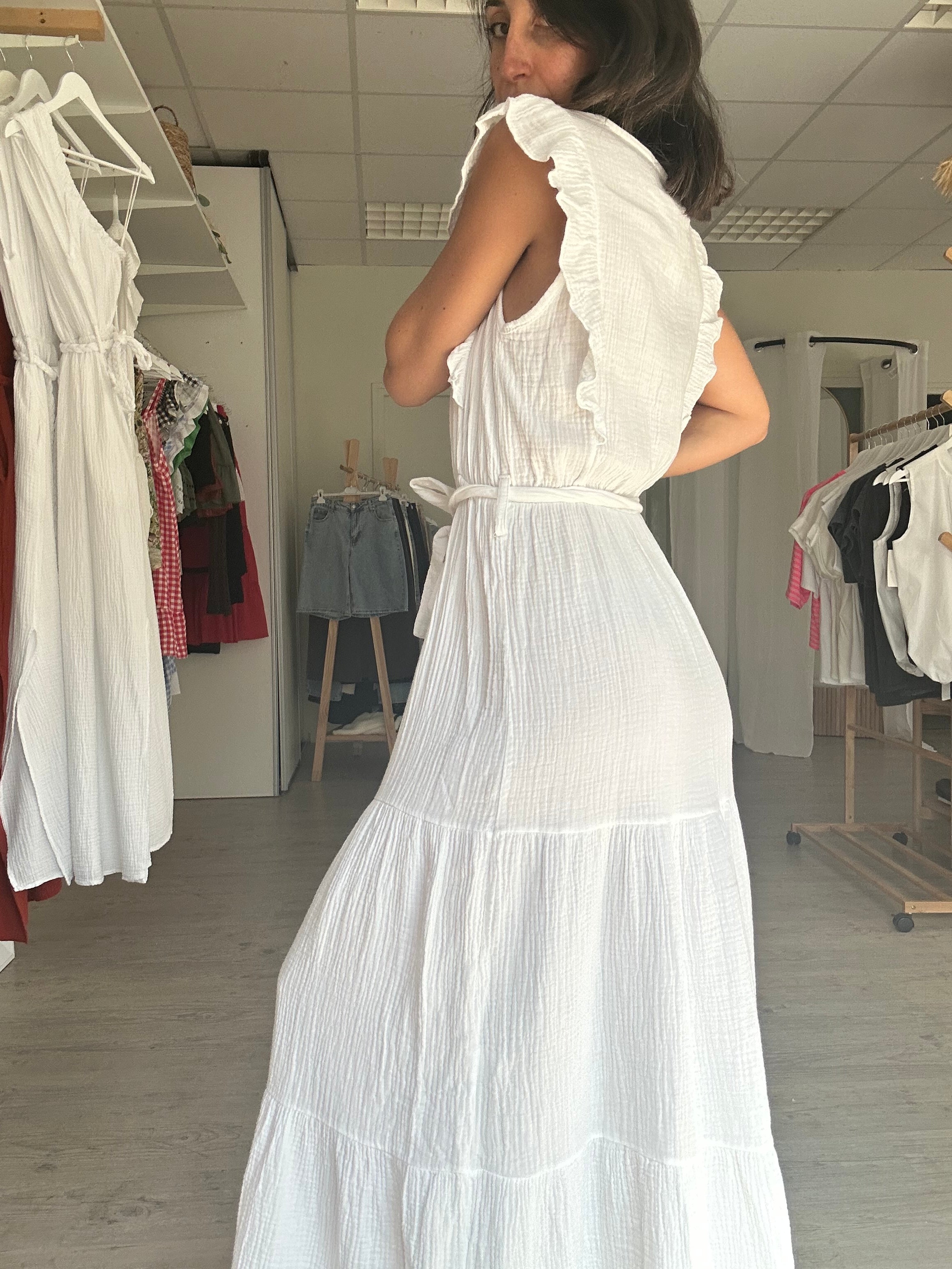 Robe à volant