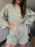 NOA- Ensemble gaze de coton  – vert sauge