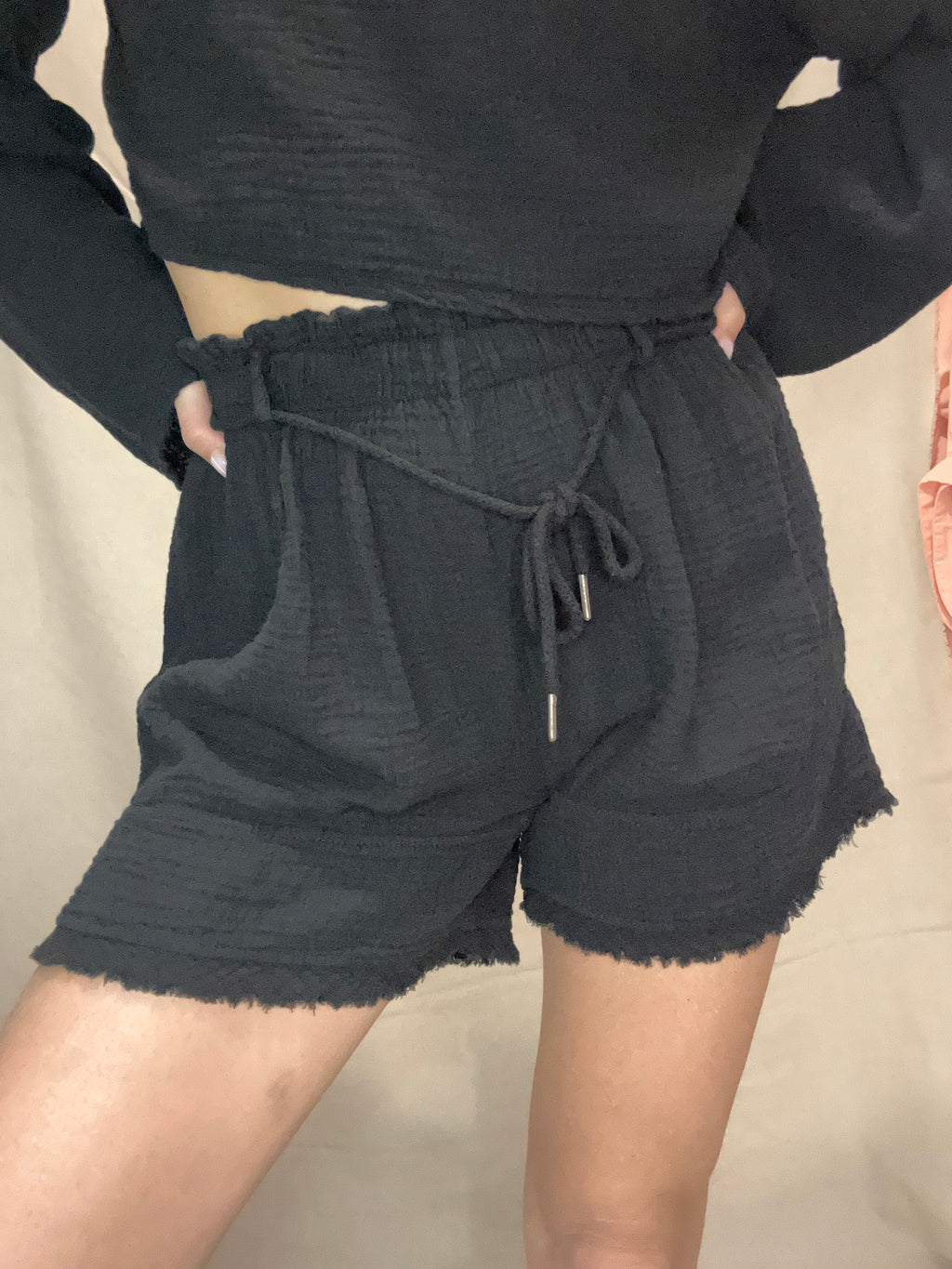 NOA- Ensemble gaze de coton – Noir