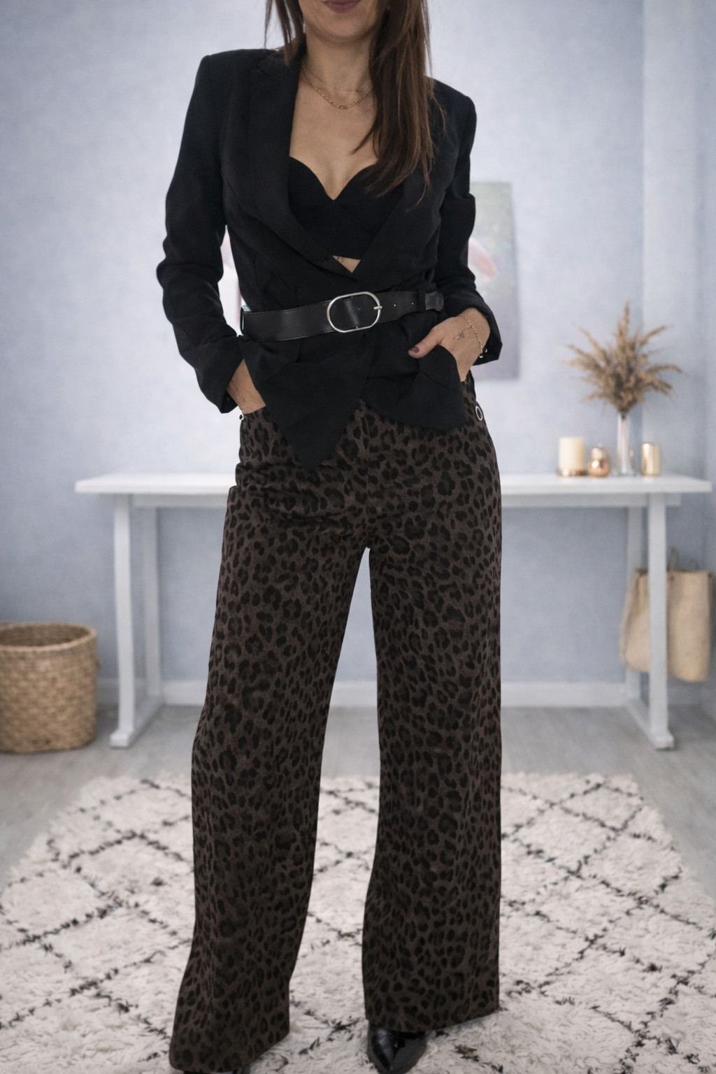 LEO - PANTALON LONG LEOPARD